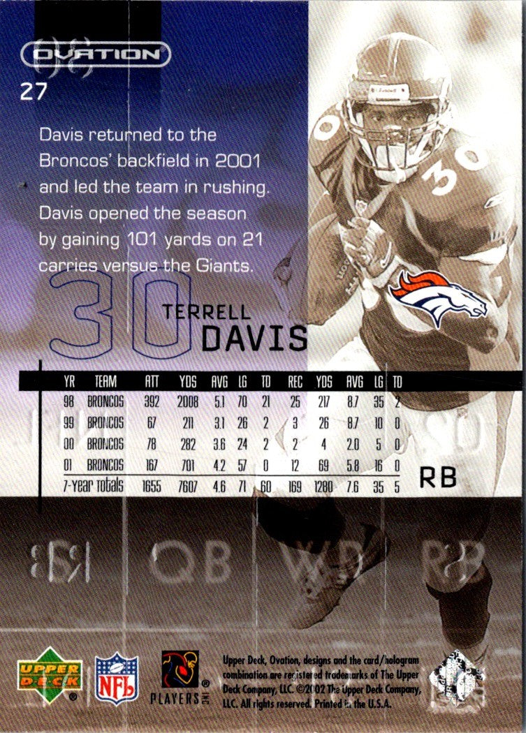 2001 Upper Deck Terrell Davis