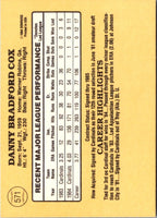 1985 Donruss Danny Cox #571