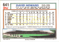 1992 Topps David Howard #641