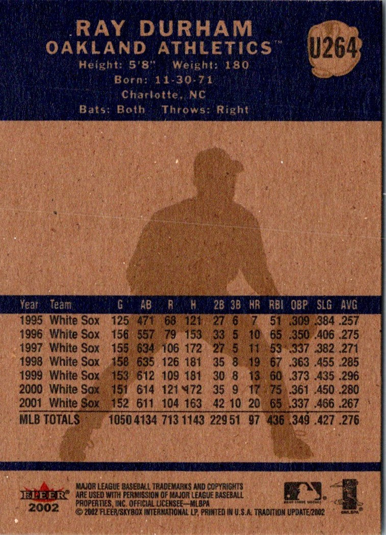 2002 Fleer Tradition Update Ray Durham