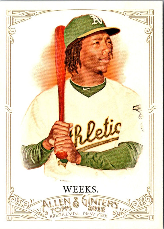 2012 Topps Allen & Ginter Jemile Weeks #186