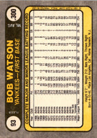 1981 Fleer Bob Watson #93