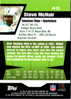 2004 Topps Pristine Steve McNair #40
