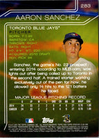 2015 Stadium Club Aaron Sanchez #283 Rookie