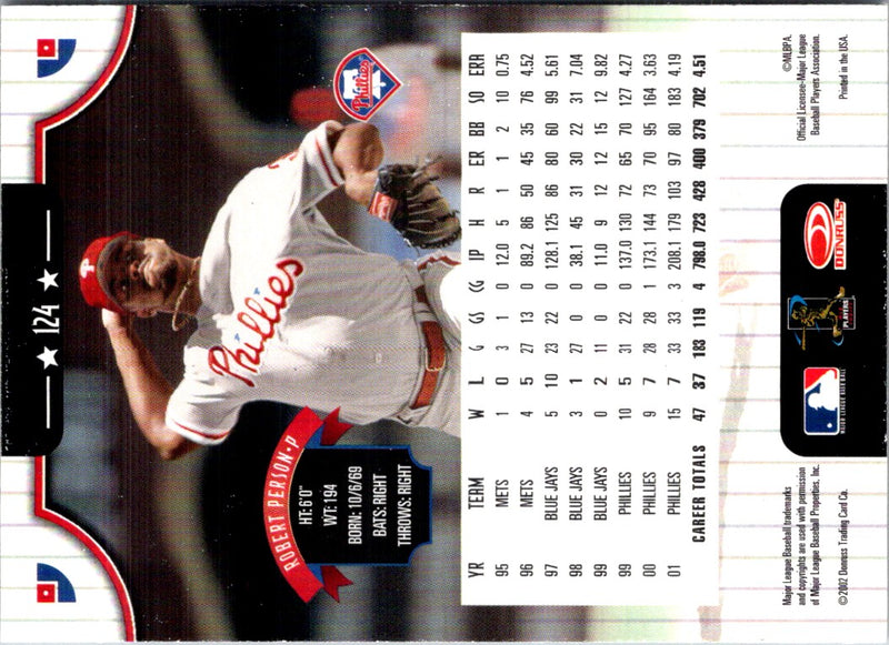 2002 Donruss Robert Person