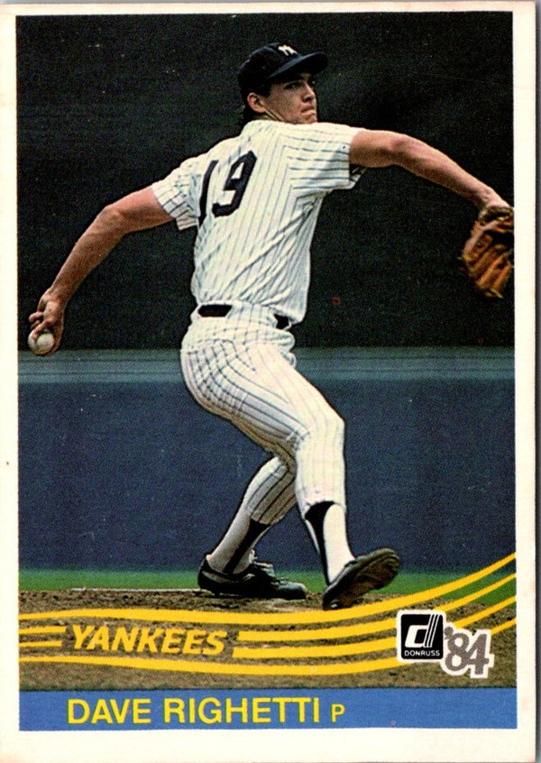 1984 Donruss Dave Righetti #103