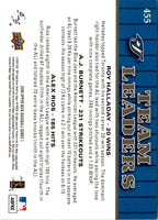 2009 Upper Deck Roy Halladay/A.J. Burnett/Alex Rios #455