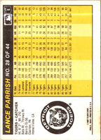 1987 Fleer Award Winners Lance Parrish #28