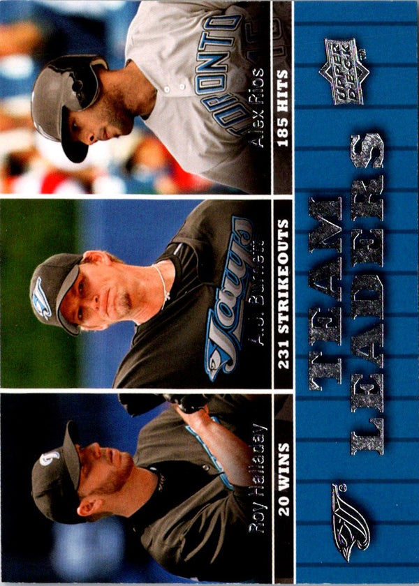 2009 Upper Deck Roy Halladay/A.J. Burnett/Alex Rios #455