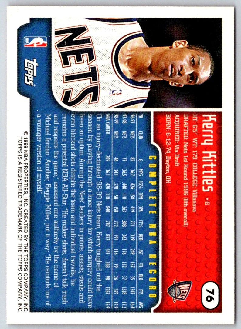 1999 Topps Kerry Kittles