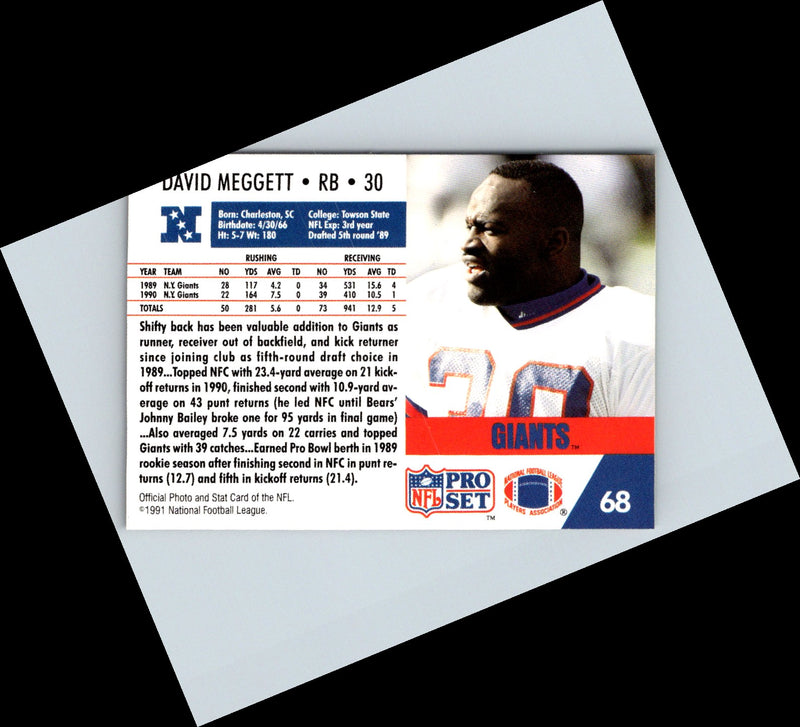 1990 Pro Set David Meggett