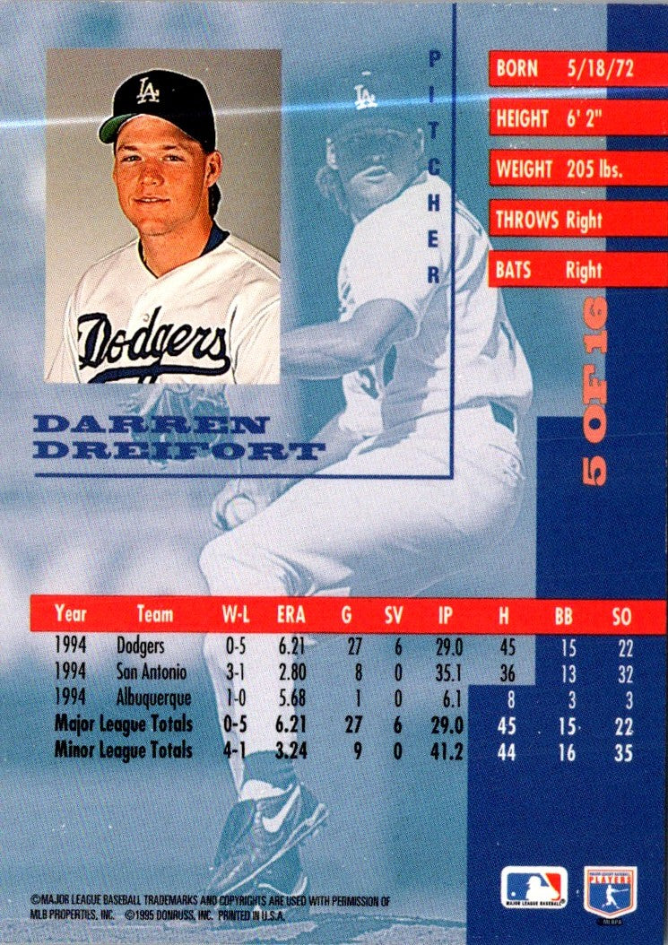 1995 Leaf Gold Rookies Darren Dreifort