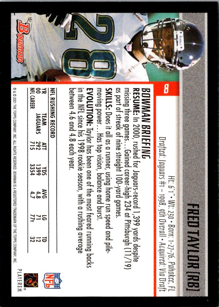 2001 Bowman Fred Taylor