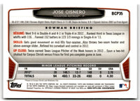 2013 Bowman Chrome Prospects Jose Cisnero #BCP35