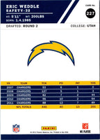 2012 Score Eric Weddle #227