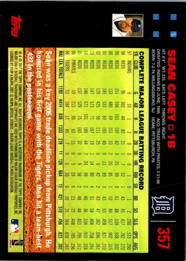 2007 Topps Sean Casey