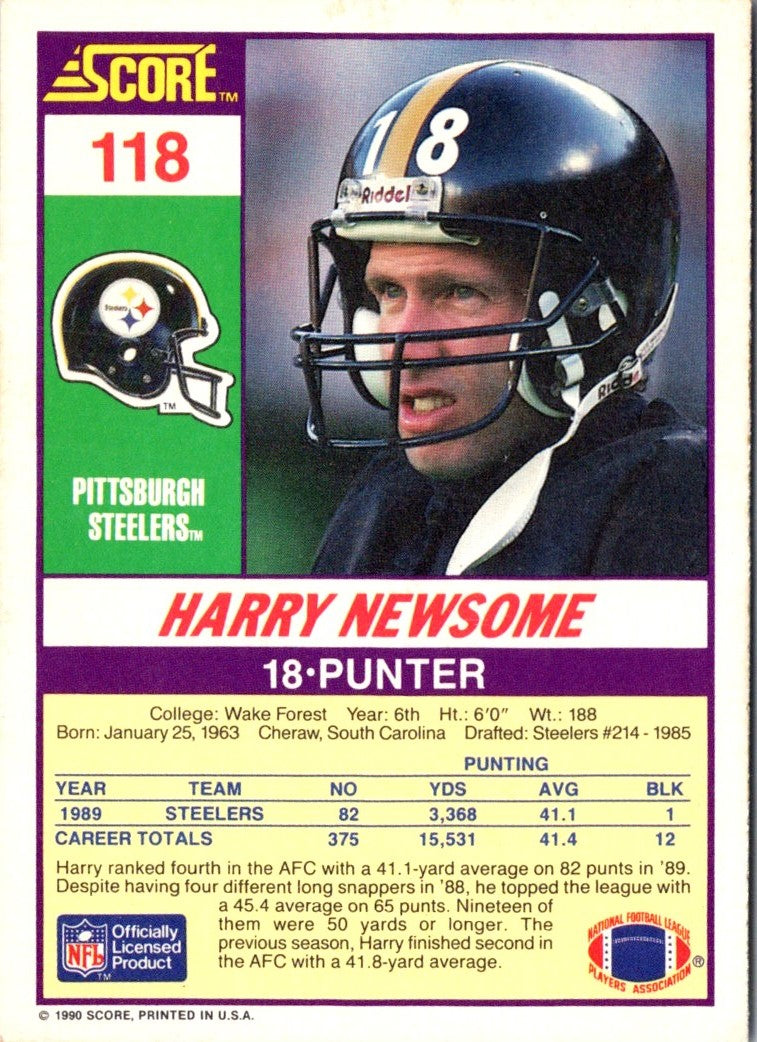 1990 Score Harry Newsome