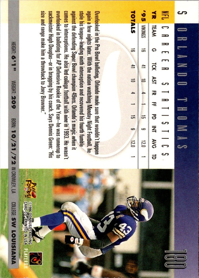 1996 Donruss Orlando Thomas