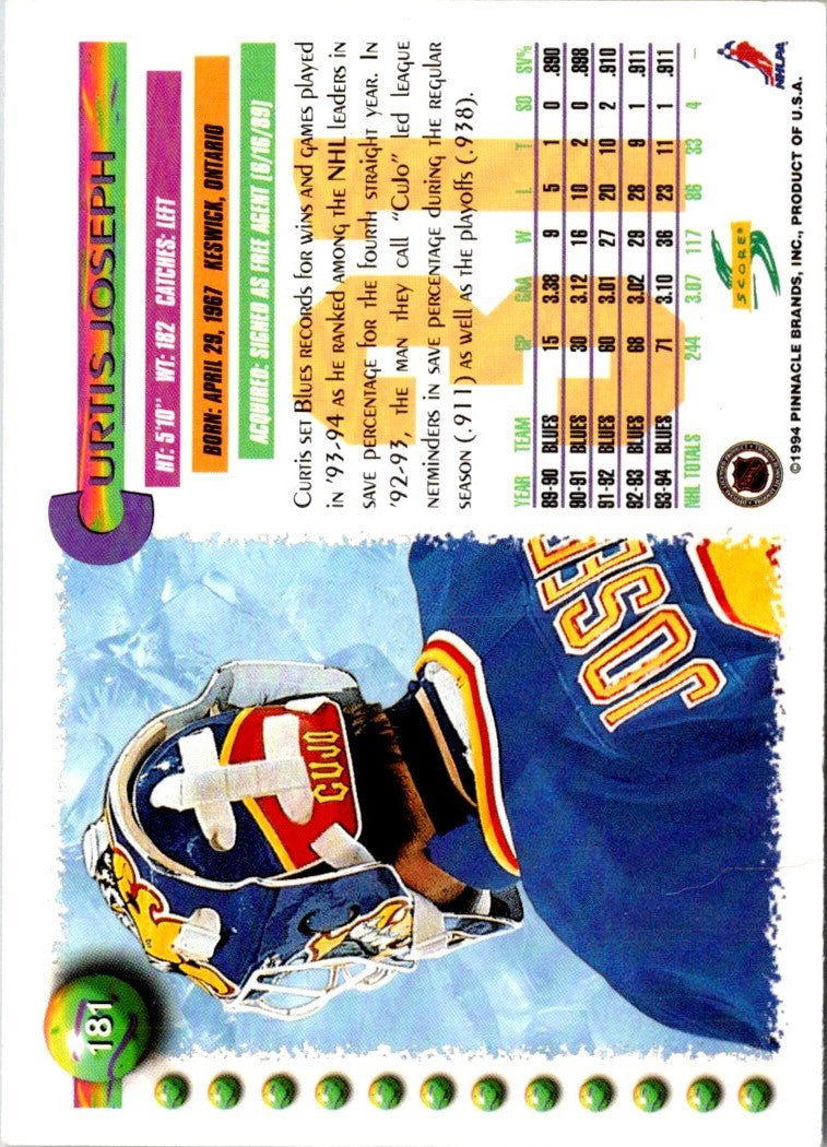 1994 Score Curtis Joseph