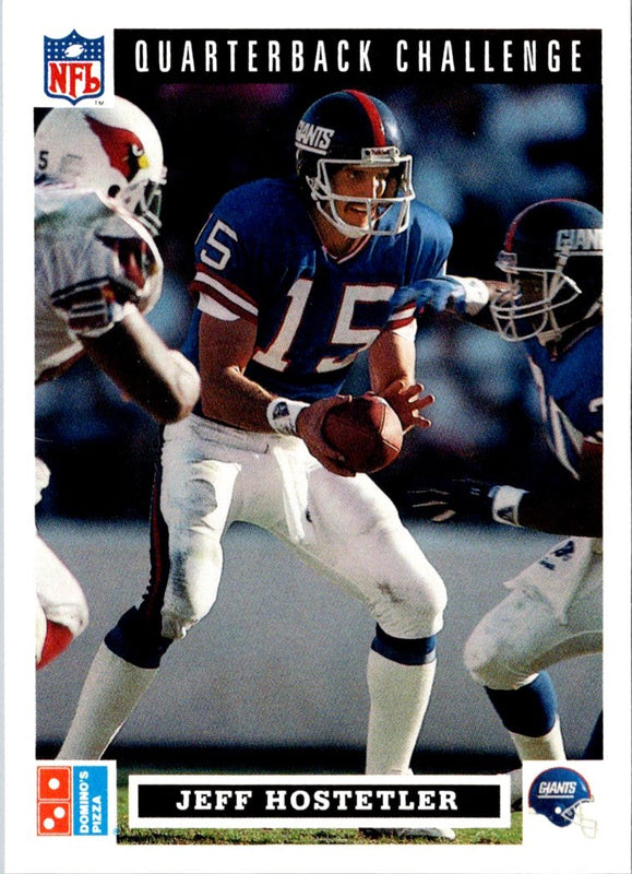 1991 Domino's The Quarterbacks Jeff Hostetler #18