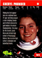 1994 Classic Women of Hockey Cheryl Pounder #W3
