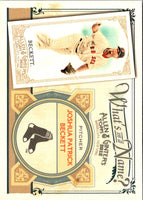 2012 Topps Allen & Ginter What's in a Name? Josh Beckett #WIN57