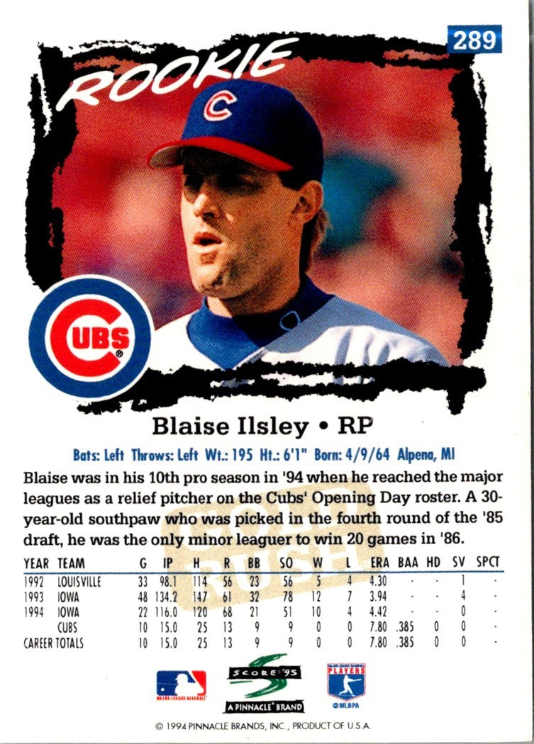 1995 Score Blaise Ilsley