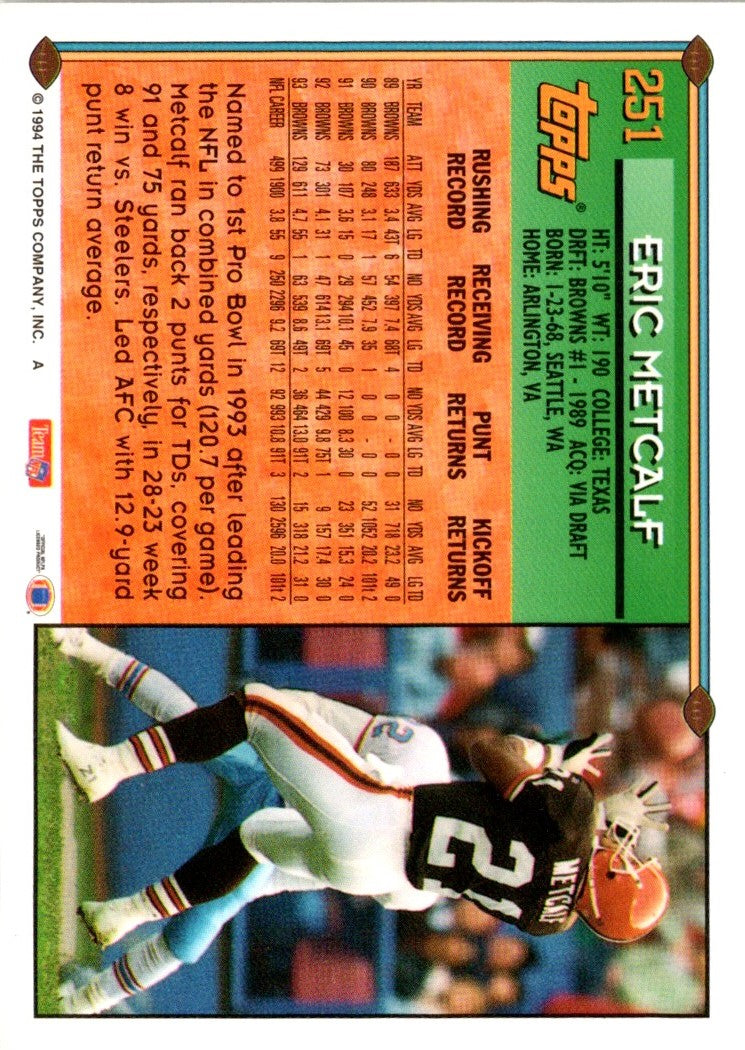 1994 Topps Eric Metcalf