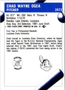 1992 Fleer ProCards Chad Ogea