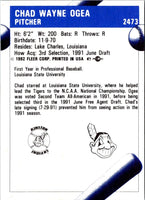 1992 Fleer ProCards Chad Ogea #2473