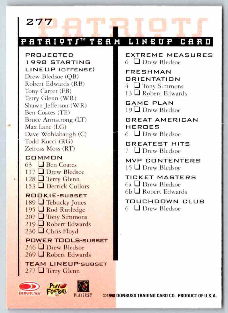 1998 Leaf Rookies And Stars Terry Glenn