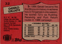 1987 Topps Gerald Willhite #32 NM+