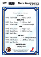 1992 Upper Deck World Championships Checklist #369