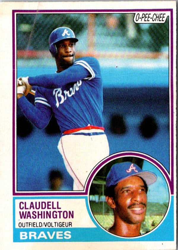 1983 O-Pee-Chee Claudell Washington #235