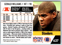 1992 Proset Gerald Williams #637