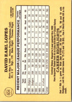 1985 Donruss Davey Lopes #604