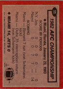 1984 Topps Dolphins Team Leaders - Mark Duper