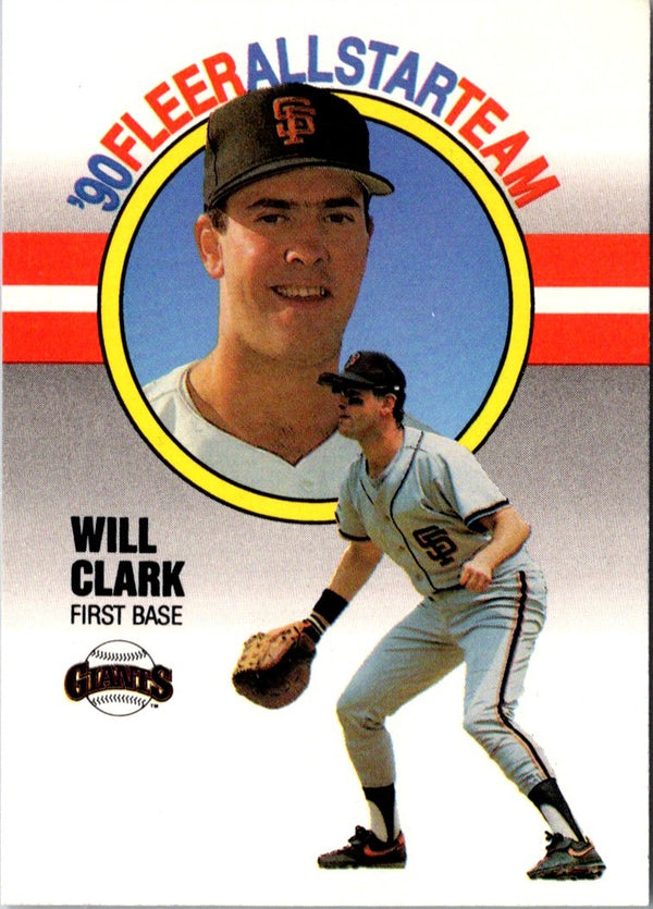 1990 Fleer All-Star Team Will Clark #2