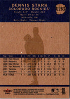 2002 Fleer Tradition Update Dennis Stark #U263