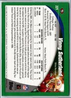 2002 Topps Vinny Sutherland #221