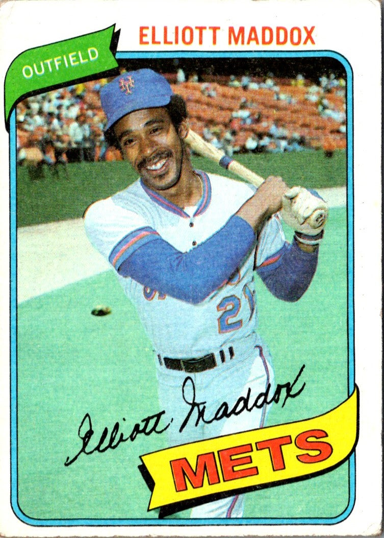 1980 Topps Elliott Maddox