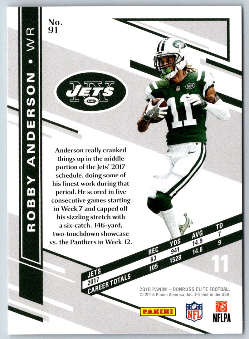 2018 Donruss Elite Robby Anderson