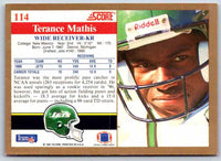 1991 Score Terance Mathis #114