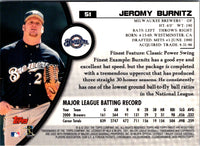 2001 Finest Jeromy Burnitz #51