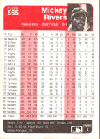 1985 Fleer Mickey Rivers #565