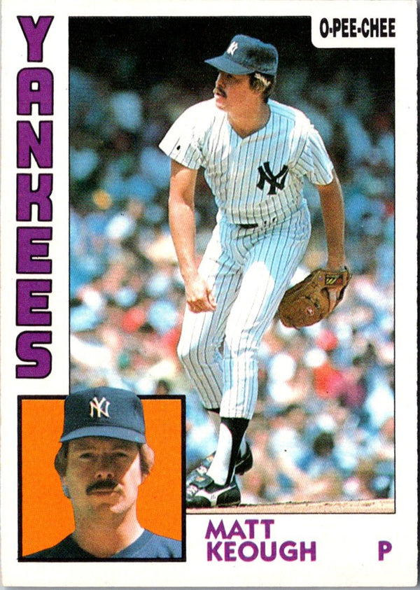 1984 O-Pee-Chee Matt Keough #203