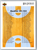 1991 Upper Deck NBA All-Star Skills Checklist NAS