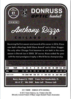 2017 Donruss Optic Anthony Rizzo #81