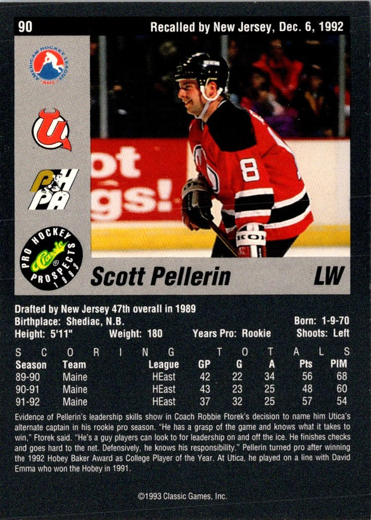 1993 Classic Pro Prospects Scott Pellerin