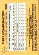 1985 Donruss Floyd Rayford